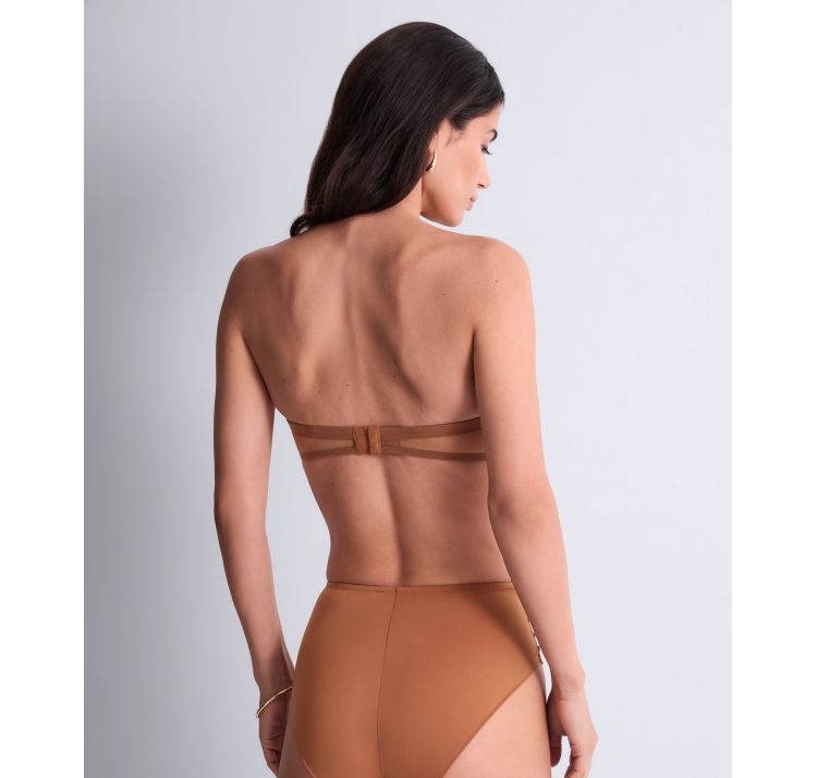 AUBADE PARIS sheer emotion bezszwowe wysokie majtki z haftowanym detalem