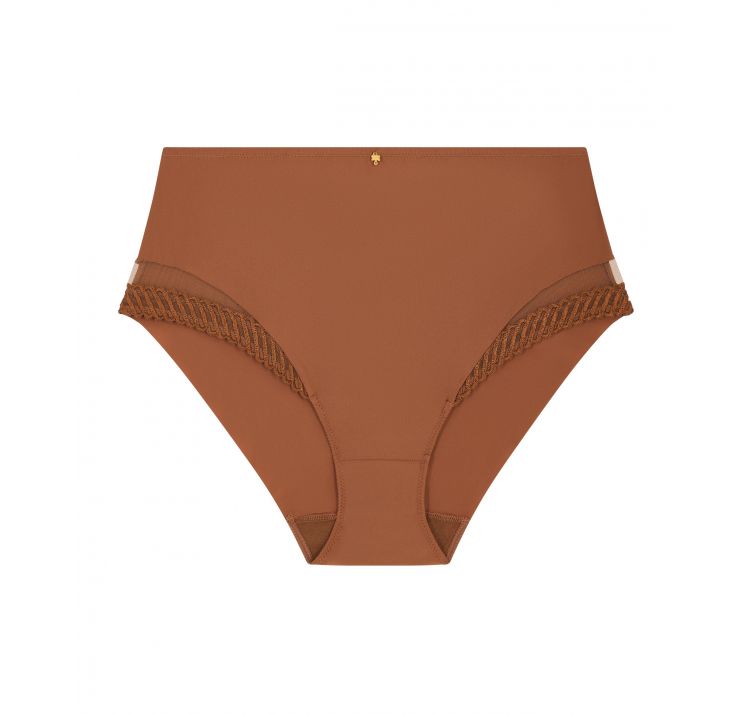 AUBADE PARIS sheer emotion bezszwowe wysokie majtki z haftowanym detalem