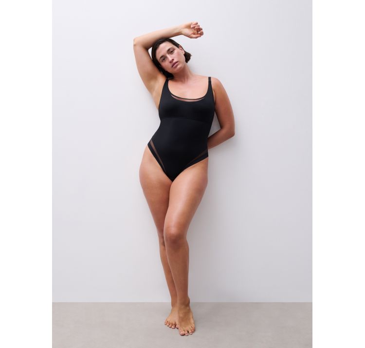 CHANTELLE PULP halo gŁadkie body z tiulowym detalem