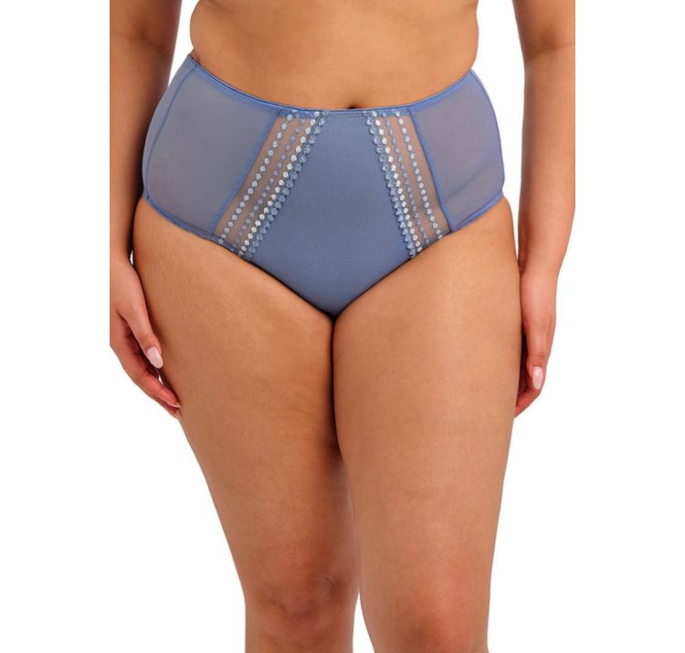 ELOMI matilda tiulowe wysokie majtki z brokatowym haftem