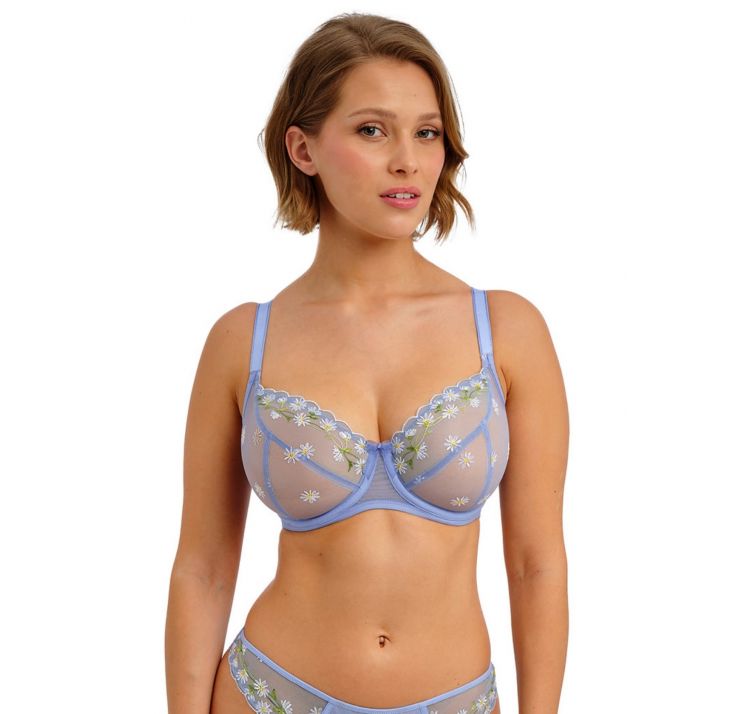 FREYA entwined koronkowy biustonosz plunge w stokrotki