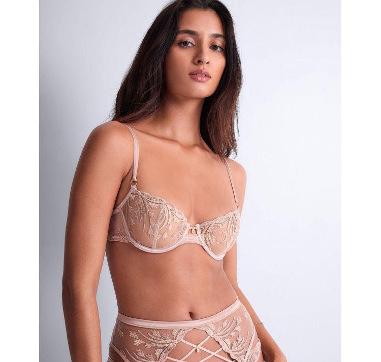 AUBADE PARIS cosmic romance koronkowy biustonosz balkonetka half-cup