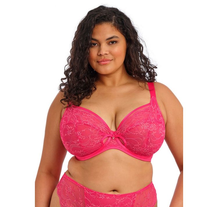 ELOMI darcie koronkowy biustonosz plunge bra