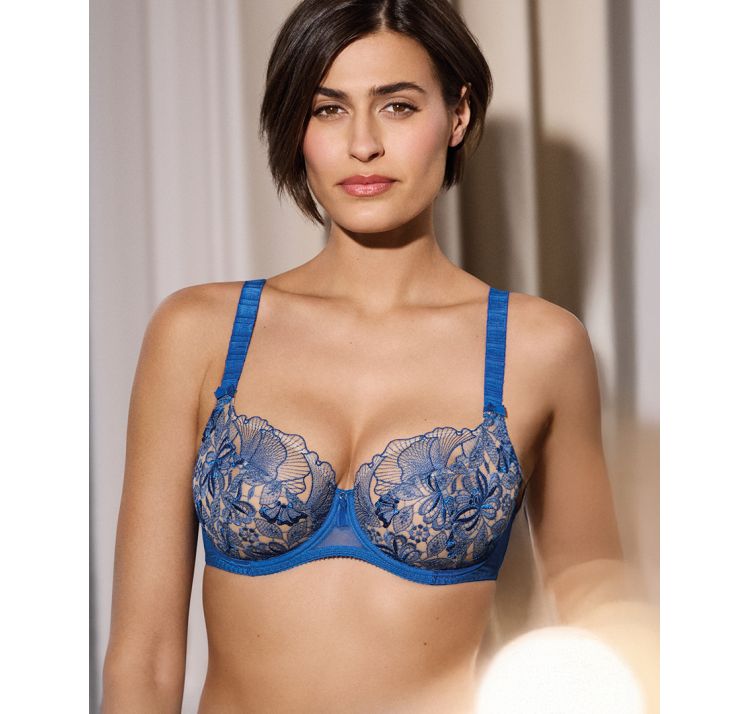 EMPREINTE agathe koronkowy biustonosz na fiszbinie low-necked bra