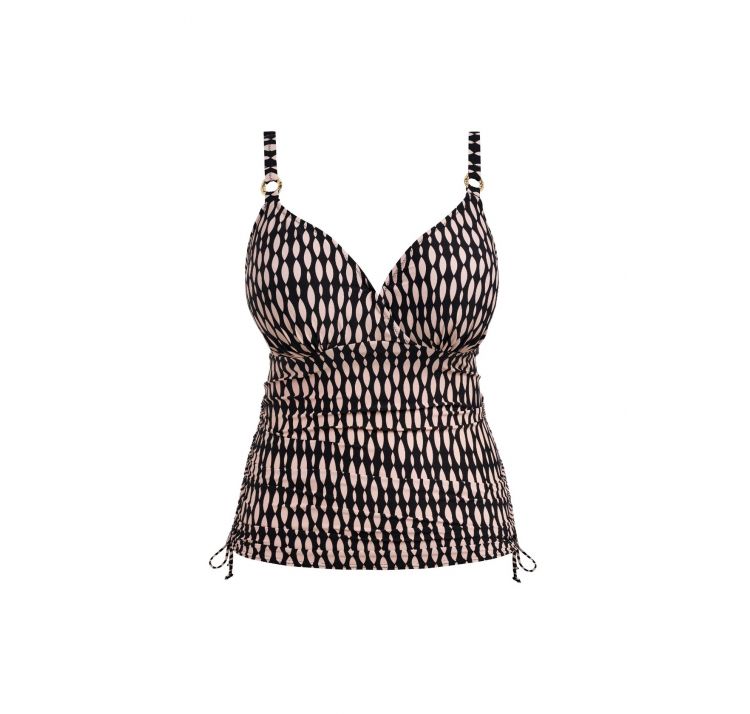 FANTASIE SWIM shell bay tankini z wbudowanym stanikiem na fiszbinach i regulowanym bokiem