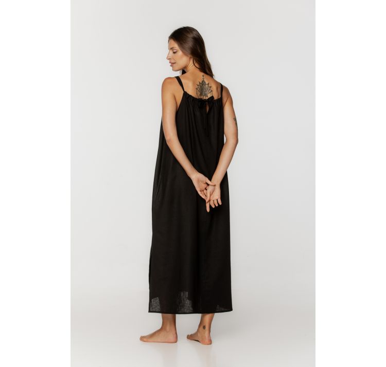 COEMI linneya letnia sukienka 55% len 45% rayon