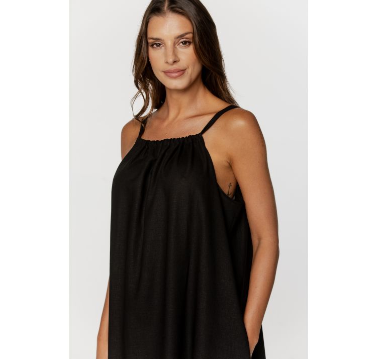 COEMI linneya letnia sukienka 55% len 45% rayon