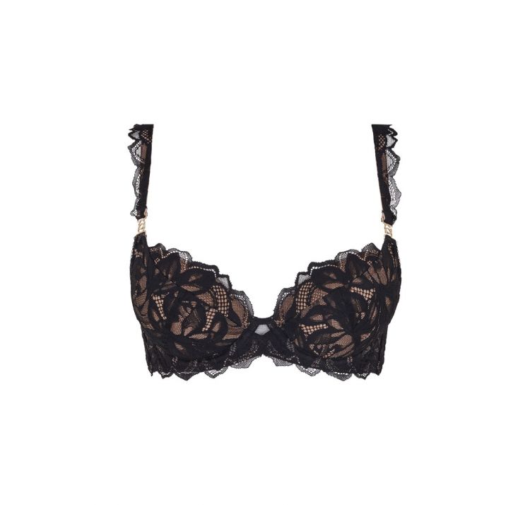 GOSSARD lace soiree koronkowy usztywniany biustonosz plunge bra