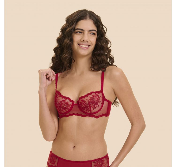 SIMONE PERELE intrigue koronkowy biustonosz balkonetka half-cup