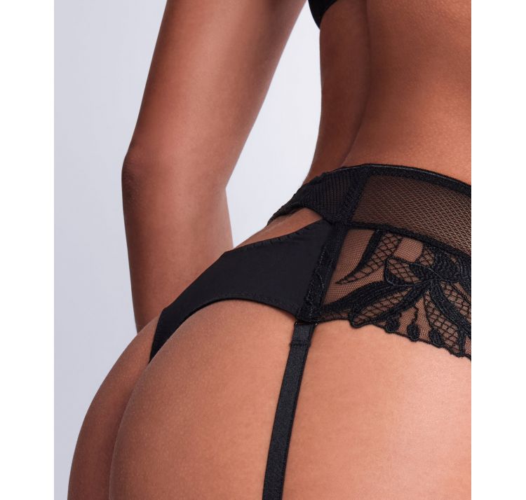 AUBADE PARIS sweet euphoria koronkowe majtki z pasem do poŃczoch
