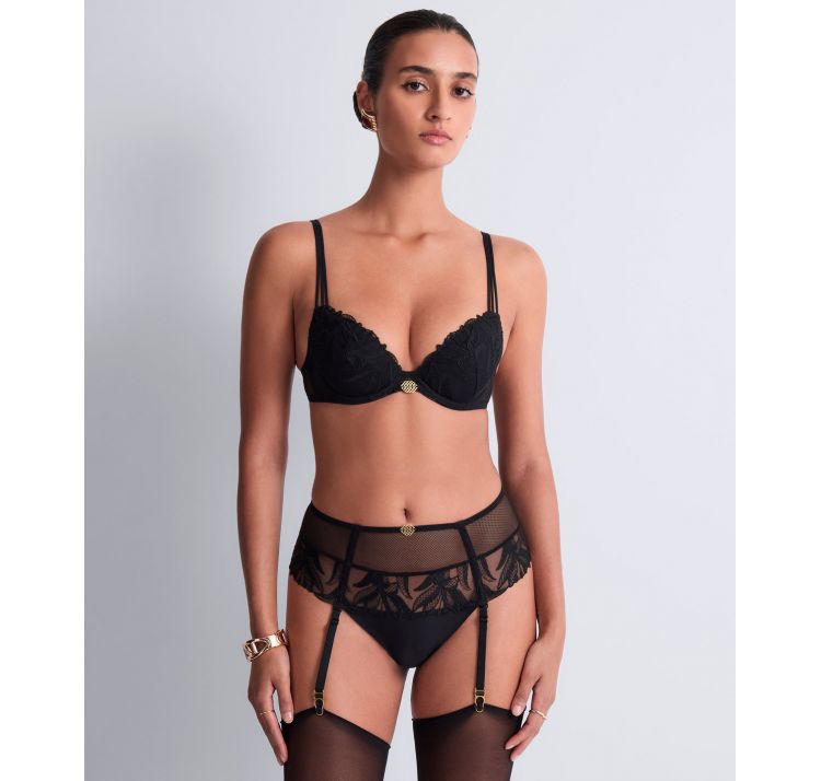 AUBADE PARIS sweet euphoria koronkowe majtki z pasem do poŃczoch