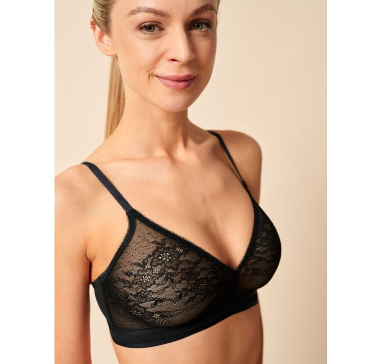 GOSSARD glossies lace koronkowy biustonosz bez fiszbin