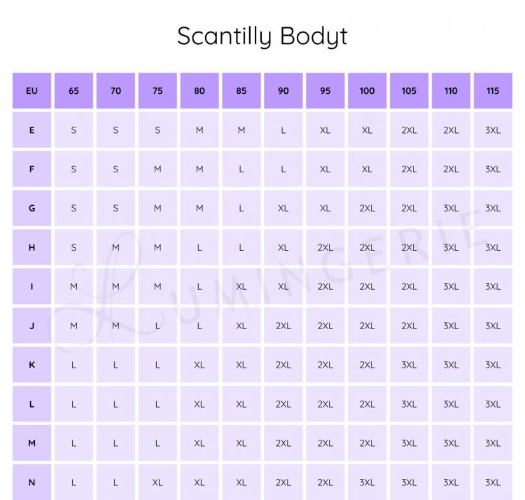 SCANTILLY swerve gŁadkie body bez fiszbin non wired body suit