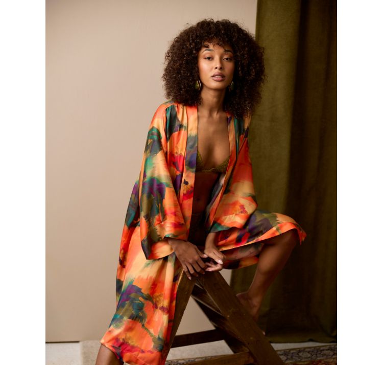 MAISON LEJABY paradise wiskozowe kimono