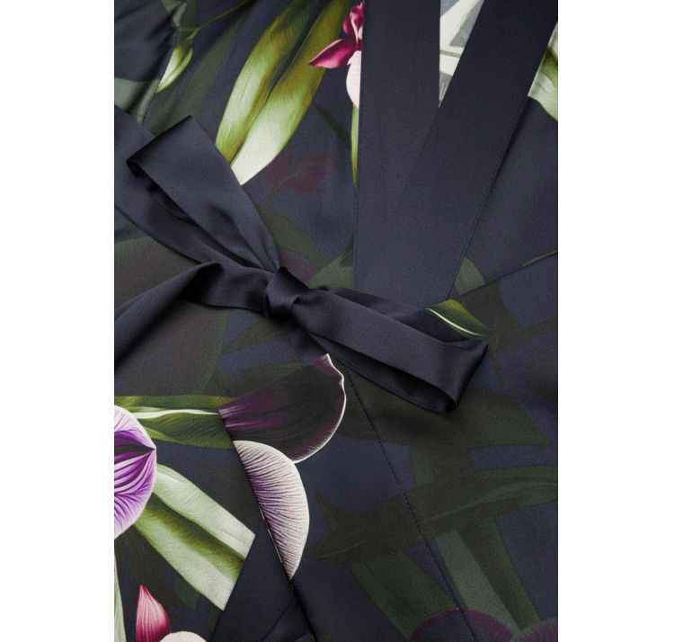 MARC&ANDRE orchid jedwabne dŁugie kimono