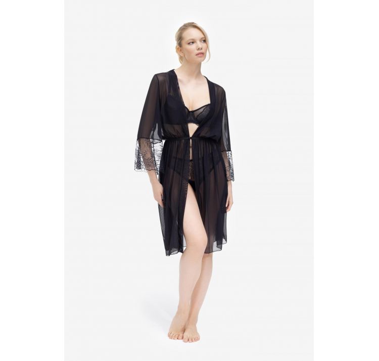 MARC&ANDRE dynasty przezroczyste kimono z koronkĄ