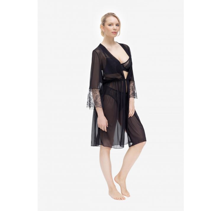 MARC&ANDRE dynasty przezroczyste kimono z koronkĄ
