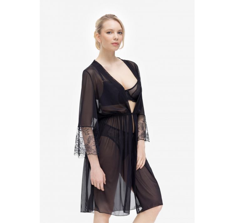 MARC&ANDRE dynasty przezroczyste kimono z koronkĄ