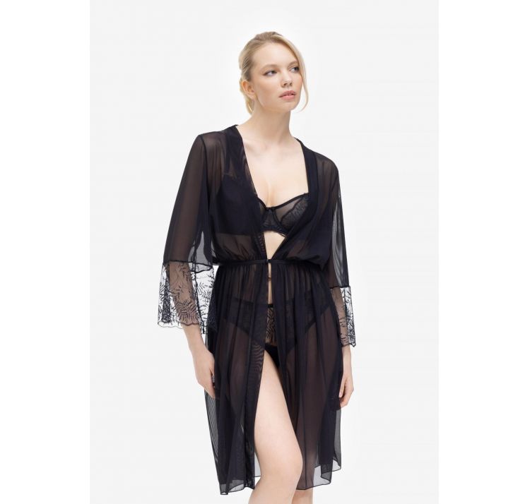 MARC&ANDRE dynasty przezroczyste kimono z koronkĄ