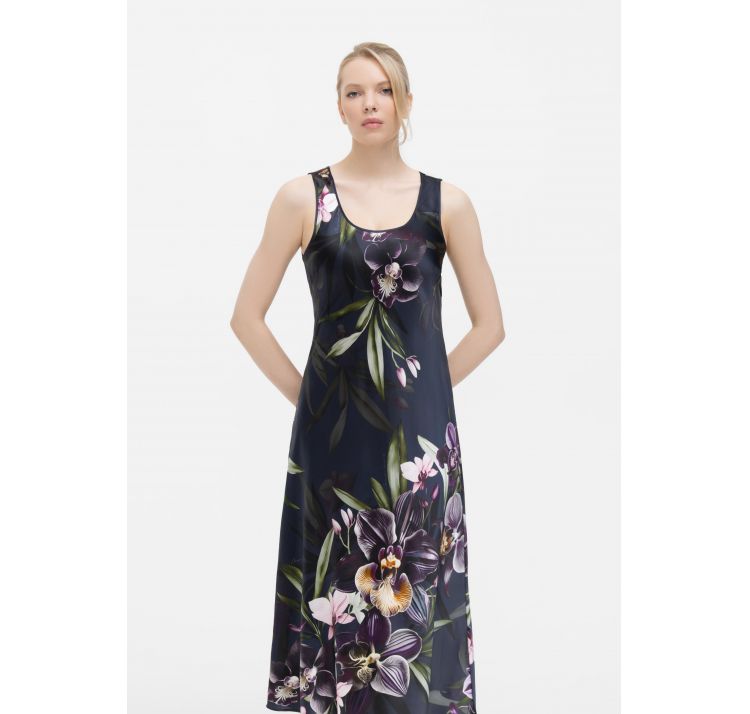 MARC&ANDRE orchid jedwabna koszula na szerokich ramiĄczkach