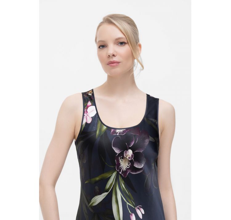 MARC&ANDRE orchid jedwabna koszula na szerokich ramiĄczkach
