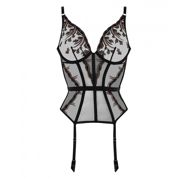 AUBADE PARIS cosmic romance koronkowy gorset z biustonoszem plunge